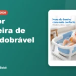 Melhor banheira de bebê dobrável - Comprinhas do Bebê