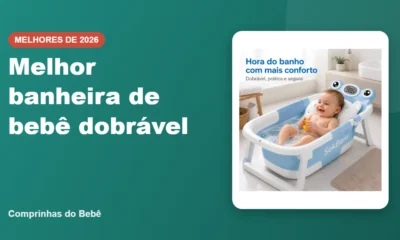 Melhor banheira de bebê dobrável - Comprinhas do Bebê